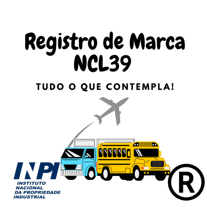 Classe NCL39 INPI Registro de Marca